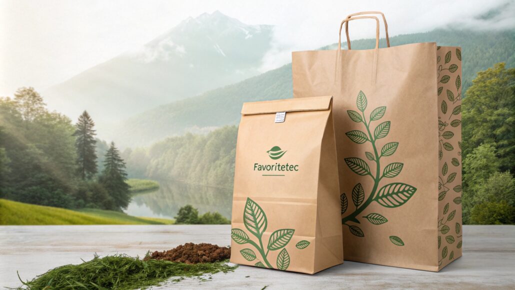 Environmental comparison of kraft paper zipper bag and plastic packaging